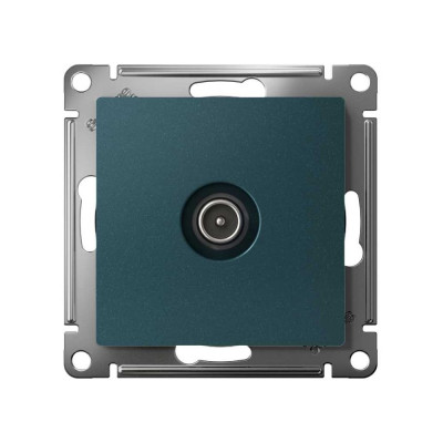 Розетка TV Systeme Electric AtlasDesign Изумруд оконечная 1DB, механизм SE ATN000891