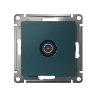 Розетка TV Systeme Electric AtlasDesign Изумруд проходная 4DB, механизм SE ATN000892