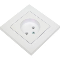 Розетка Systeme Electric AtlasDesign Жемчуг б/з, 16А, в сборе SE ATN000440
