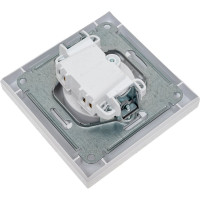 Розетка Systeme Electric AtlasDesign Жемчуг б/з, 16А, в сборе SE ATN000440