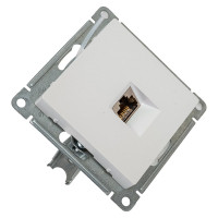 Компьютерная розетка Systeme Electric AtlasDesign Жемчуг RJ45, кат. 6A, механизм SE ATN000486