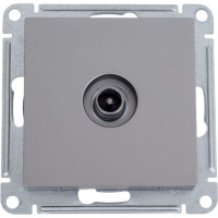 Розетка TV Systeme Electric AtlasDesign Сталь проходная 4DB, механизм SE ATN000992