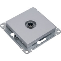Розетка TV Systeme Electric AtlasDesign Алюминий проходная 4DB, механизм SE ATN000392