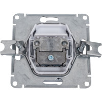 Розетка TV Systeme Electric AtlasDesign Алюминий проходная 4DB, механизм SE ATN000392