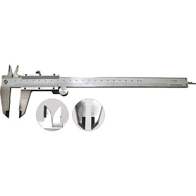Штангенциркуль CNIC 0 - 200 ШЦТ-I 0,05 с тв.спл. губками, с глубин. 141-525S нерж. сталь 64187