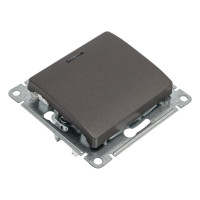 Переключатель Systeme Electric Glossa Графит 1-клавишный с подсветкой, сх.6а,10AX SE GSL001363