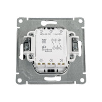 Переключатель Systeme Electric Glossa Графит 2-клавишный, сх.6,10AX SE GSL001365