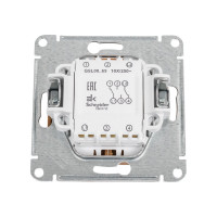 Переключатель Systeme Electric Glossa Дерево Дуб  2-клавишный, сх.6, 10АХ SE GSL000565