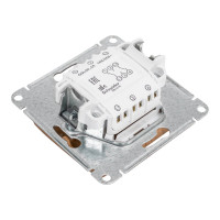 Переключатель Systeme Electric Glossa Дерево Дуб  2-клавишный, сх.6, 10АХ SE GSL000565