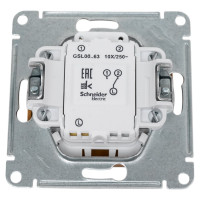 Переключатель Systeme Electric Glossa Дерево Дуб 1-клавишный с подсветкой, сх.6а SE GSL000563