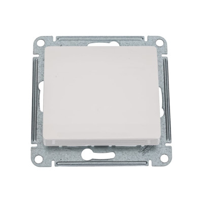 Переключатель Systeme Electric Glossa Молочный 1-клавишный, сх.6, 10AX SE GSL000961