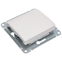 Переключатель Systeme Electric Glossa Молочный 1-клавишный, сх.6, 10AX SE GSL000961