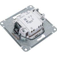 Переключатель Systeme Electric Glossa Молочный 1-клавишный, сх.6, 10AX SE GSL000961