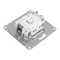 Переключатель Systeme Electric Glossa Молочный 1-клавишный с подсветкой, сх.6а,10AX SE GSL000963