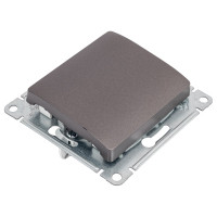 Переключатель Systeme Electric Glossa Графит перекрестный, сх.7, 10AX SE GSL001371