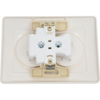Розетка Systeme Electric Blanca внутр Молочная 2-ая б/з со шторками, 16А, 250В SE BLNRS000122