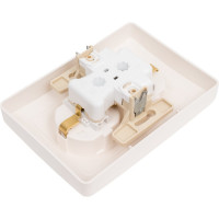 Розетка Systeme Electric Blanca внутр Молочная 2-ая с/з со шторками, 16А, 250В SE BLNRS001122