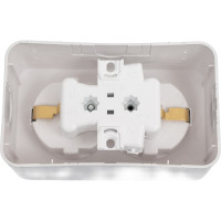 Розетка Systeme Electric Blanca наруж Алюминий 2-ая с/з без шторок, 16А, 250В SE BLNRA010203