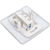 Компьютерная розетка Systeme Electric Blanca внутр Алюминий 2-ая RJ45 SE BLNIS045453