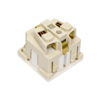 Розетка Systeme Electric Wessen 45 Белый с заземлением, для каБелыйь-каналов RAL9010 SE RN16-113-BE