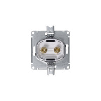 Аудиорозетка Systeme Electric AtlasDesign Грифель двухместная SE ATN000787