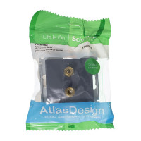 Аудиорозетка Systeme Electric AtlasDesign Грифель двухместная SE ATN000787