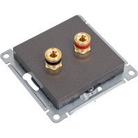 Аудиорозетка Systeme Electric AtlasDesign Мокко двухместная SE ATN000687