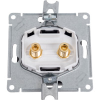 Аудиорозетка Systeme Electric AtlasDesign Мокко двухместная SE ATN000687