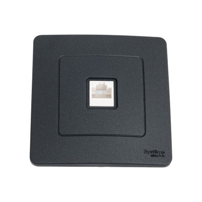 Компьютерная розетка Systeme Electric Blanca внутр Антрацит RJ45 SE BLNIS045006
