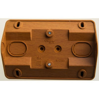 Наружная розетка Systeme Electric Этюд Бук 2-ая угловая без заземления, без шторок 16А 250B SE PA16-105T