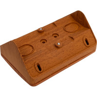 Наружная розетка Systeme Electric Этюд Бук 2-ая угловая без заземления, без шторок 16А 250B SE PA16-105T