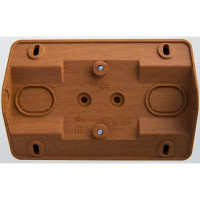 Наружная розетка Systeme Electric Этюд Бук 2-ая угловая с заземлением, со шторками 16А 250B SE PA16-108T