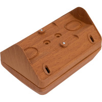 Наружная розетка Systeme Electric Этюд Бук 2-ая угловая с заземлением, со шторками 16А 250B SE PA16-108T