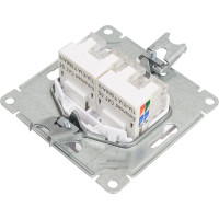 Компьютерная розетка Systeme Electric Wessen 59 Белый 2-ая RJ45 кат.5e SE RSI-251KK5E-1-86