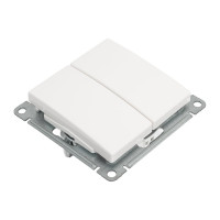 2-клавишный механизм переключателя Systeme Electric скрытой проводки W59 10А IP20 10AX белый VS610-256-1-86