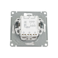 2-клавишный механизм переключателя Systeme Electric скрытой проводки W59 10А IP20 10AX белый VS610-256-1-86