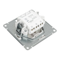 2-клавишный механизм переключателя Systeme Electric скрытой проводки W59 10А IP20 10AX белый VS610-256-1-86