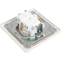 Розетка Systeme Electric Glossa Молочная с/з в сборе SE GSL000942