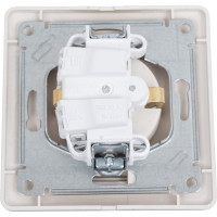 Розетка Systeme Electric Glossa Платина с/з в сборе SE GSL001242