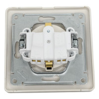 Розетка Systeme Electric Glossa Платина с/з со шторками с крышкой IP20 в сборе SE GSL001246