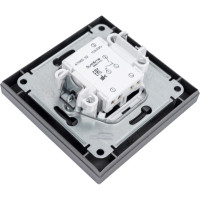 2-клавишный выключатель Systeme Electric AtlasDesign Сталь сх.5, 10АХ, в сборе SE ATN000952