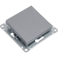 Нажимная кнопка Systeme Electric AtlasDesign Сталь сх.1, 10АХ, механизм SE ATN000915
