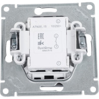 Нажимная кнопка Systeme Electric AtlasDesign Сталь сх.1, 10АХ, механизм SE ATN000915