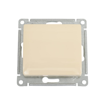Нажимная кнопка Systeme Electric Glossa Бежевый, сх.1, 10АХ SE GSL000215