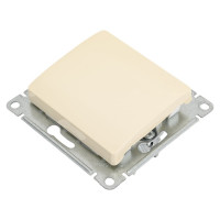 Нажимная кнопка Systeme Electric Glossa Бежевый, сх.1, 10АХ SE GSL000215