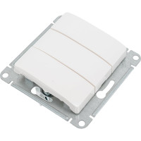 3-клавишный выключатель Systeme Electric Glossa Молочный, сх.3, 10AX SE GSL000931