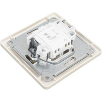 1-клавишный выключатель Systeme Electric Glossa Платина сх.1, 10AX в сборе SE GSL001212