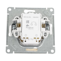 1-клавишный выключатель Systeme Electric Wessen 59 Бежевый с подсветкой 10АХ SE VS110-153-2-86