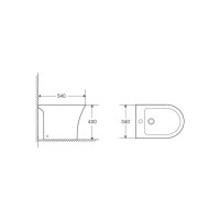 Напольное биде Azario Fretta Round AZ-1217C 00074735