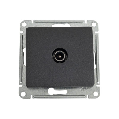 TV-розетка Systeme Electric Glossa Антрацит проходная 4DB SE GSL000792
